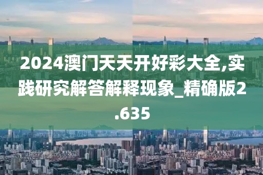 2024澳门天天开好彩大全,实践研究解答解释现象_精确版2.635