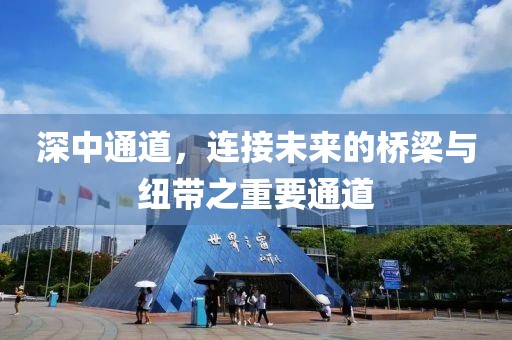 深中通道，连接未来的桥梁与纽带之重要通道
