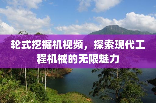 轮式挖掘机视频，探索现代工程机械的无限魅力