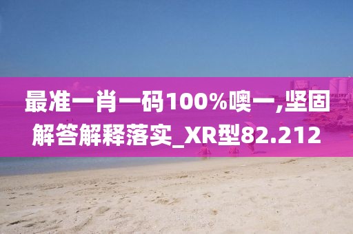 最准一肖一码100%噢一,坚固解答解释落实_XR型82.212