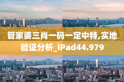 管家婆三肖一码一定中特,实地验证分析_iPad44.979