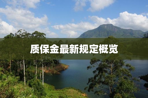 质保金最新规定概览