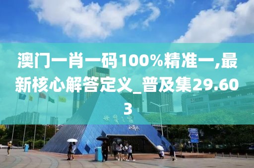 澳门一肖一码100%精准一,最新核心解答定义_普及集29.603