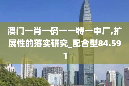 澳门一肖一码一一特一中厂,扩展性的落实研究_配合型84.591