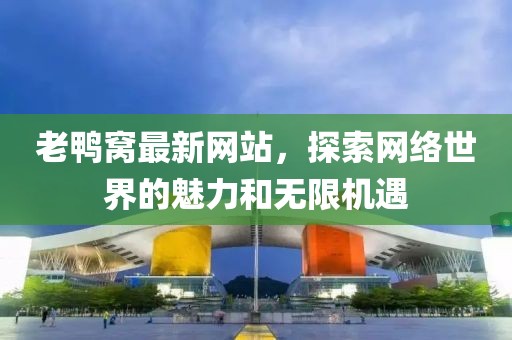 老鸭窝最新网站，探索网络世界的魅力和无限机遇