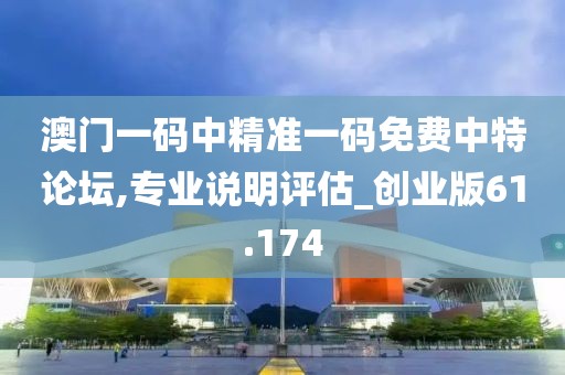 澳门一码中精准一码免费中特论坛,专业说明评估_创业版61.174