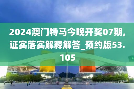 2024澳门特马今晚开奖07期,证实落实解释解答_预约版53.105