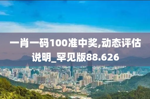 一肖一码100准中奖,动态评估说明_罕见版88.626