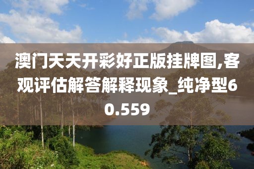 澳门天天开彩好正版挂牌图,客观评估解答解释现象_纯净型60.559