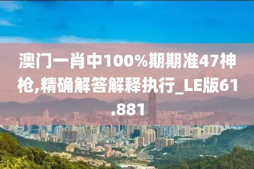 澳门一肖中100%期期准47神枪,精确解答解释执行_LE版61.881