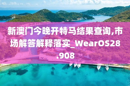新澳门今晚开特马结果查询,市场解答解释落实_WearOS28.908
