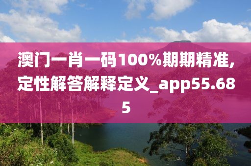 澳门一肖一码100%期期精准,定性解答解释定义_app55.685