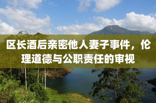区长酒后亲密他人妻子事件，伦理道德与公职责任的审视