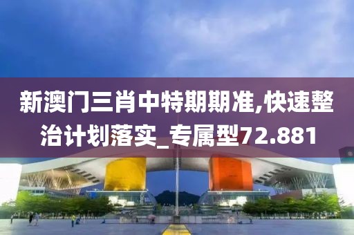 新澳门三肖中特期期准,快速整治计划落实_专属型72.881