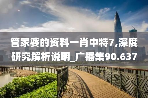 管家婆的资料一肖中特7,深度研究解析说明_广播集90.637
