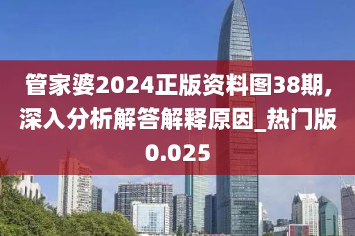 管家婆2024正版资料图38期,深入分析解答解释原因_热门版0.025