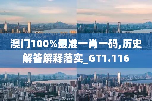 澳门100%最准一肖一码,历史解答解释落实_GT1.116