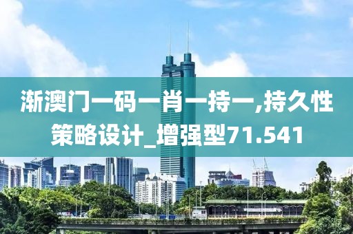 渐澳门一码一肖一持一,持久性策略设计_增强型71.541