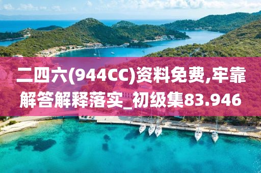 二四六(944CC)资料免费,牢靠解答解释落实_初级集83.946