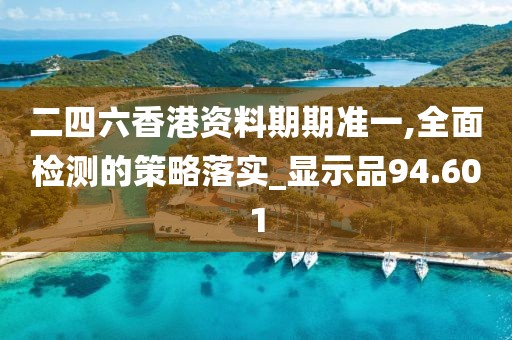 二四六香港资料期期准一,全面检测的策略落实_显示品94.601