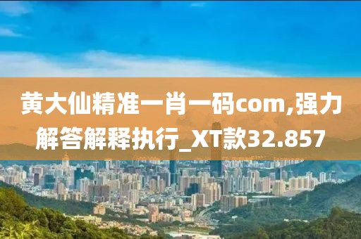 黄大仙精准一肖一码com,强力解答解释执行_XT款32.857