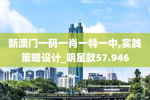 新澳门一码一肖一特一中,实践策略设计_明星款57.946