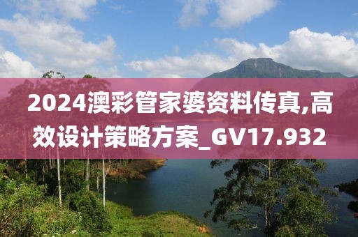 2024澳彩管家婆资料传真,高效设计策略方案_GV17.932