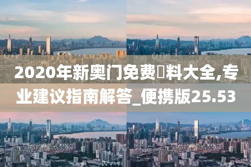 2020年新奥门免费資料大全,专业建议指南解答_便携版25.53