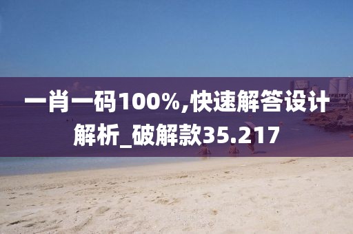一肖一码100%,快速解答设计解析_破解款35.217