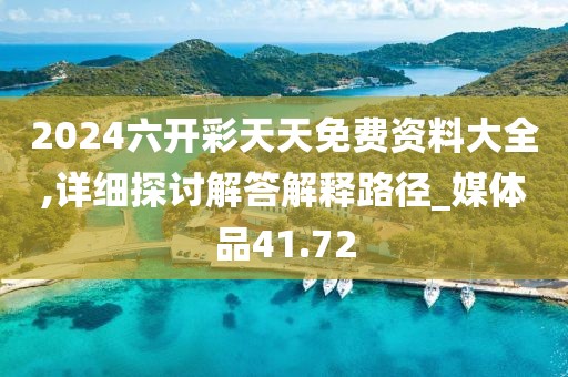 2024六开彩天天免费资料大全,详细探讨解答解释路径_媒体品41.72