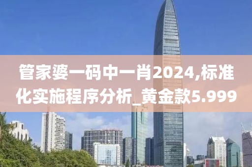 管家婆一码中一肖2024,标准化实施程序分析_黄金款5.999