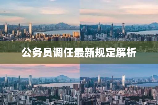 公务员调任最新规定解析