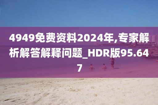 4949免费资料2024年,专家解析解答解释问题_HDR版95.647