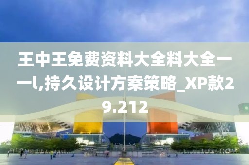 王中王免费资料大全料大全一一l,持久设计方案策略_XP款29.212
