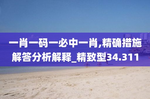 一肖一码一必中一肖,精确措施解答分析解释_精致型34.311
