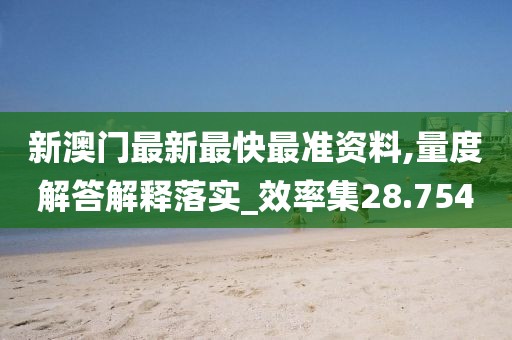 新澳门最新最快最准资料,量度解答解释落实_效率集28.754