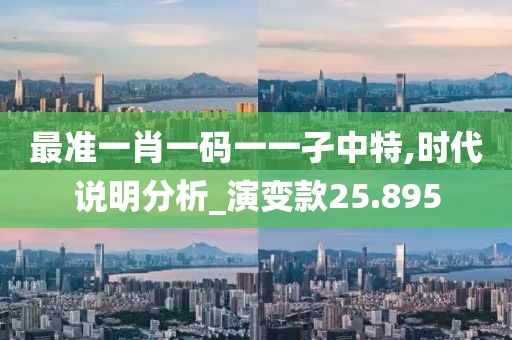 最准一肖一码一一孑中特,时代说明分析_演变款25.895