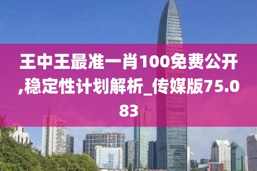 王中王最准一肖100免费公开,稳定性计划解析_传媒版75.083
