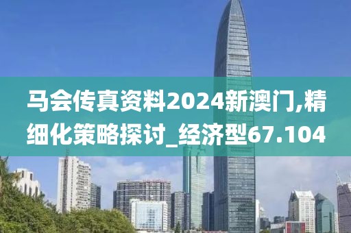 马会传真资料2024新澳门,精细化策略探讨_经济型67.104