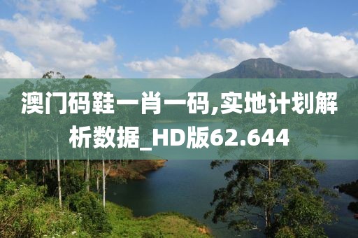 澳门码鞋一肖一码,实地计划解析数据_HD版62.644