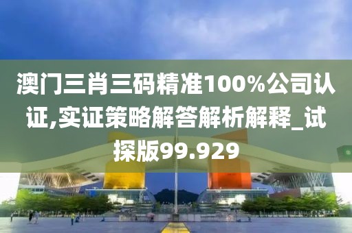澳门三肖三码精准100%公司认证,实证策略解答解析解释_试探版99.929