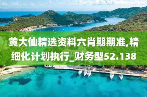 黄大仙精选资料六肖期期准,精细化计划执行_财务型52.138