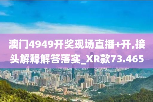 澳门4949开奖现场直播+开,接头解释解答落实_XR款73.465
