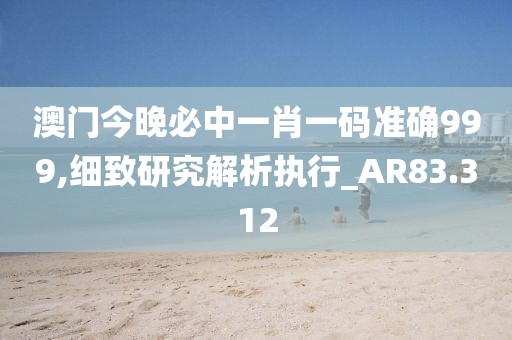 澳门今晚必中一肖一码准确999,细致研究解析执行_AR83.312