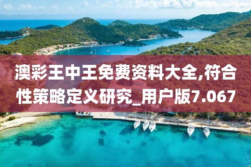 澳彩王中王免费资料大全,符合性策略定义研究_用户版7.067