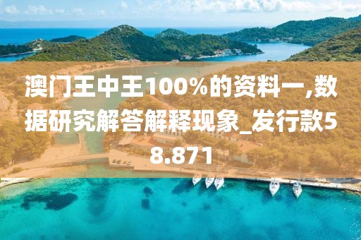 澳门王中王100%的资料一,数据研究解答解释现象_发行款58.871