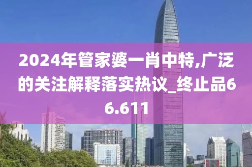 2024年管家婆一肖中特,广泛的关注解释落实热议_终止品66.611