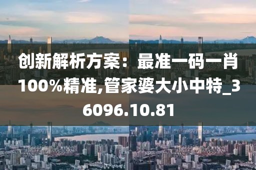 创新解析方案：最准一码一肖100%精准,管家婆大小中特_36096.10.81