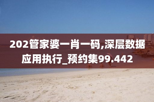 202管家婆一肖一码,深层数据应用执行_预约集99.442