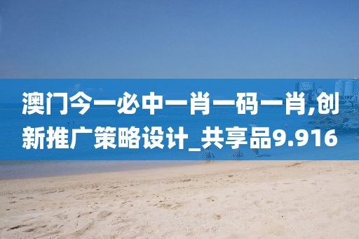 澳门今一必中一肖一码一肖,创新推广策略设计_共享品9.916